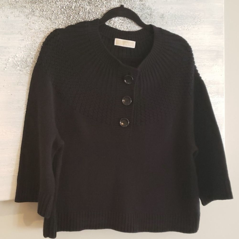 MICHAEL KORS WOMEN'S knit chunky black SWEATER M